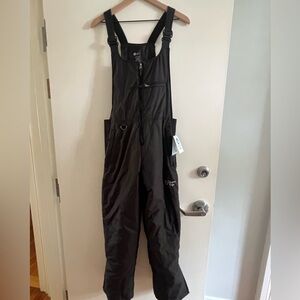 Women’s black Winter’s Edge Avalanche ski bibs. Size S, NWT